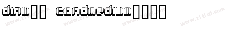 DINW29 CondMedium字体转换